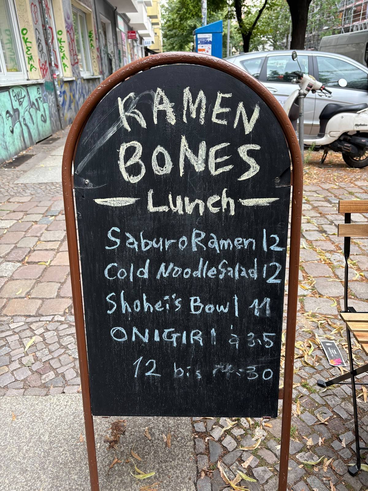 RAMEN BONES 3 меню