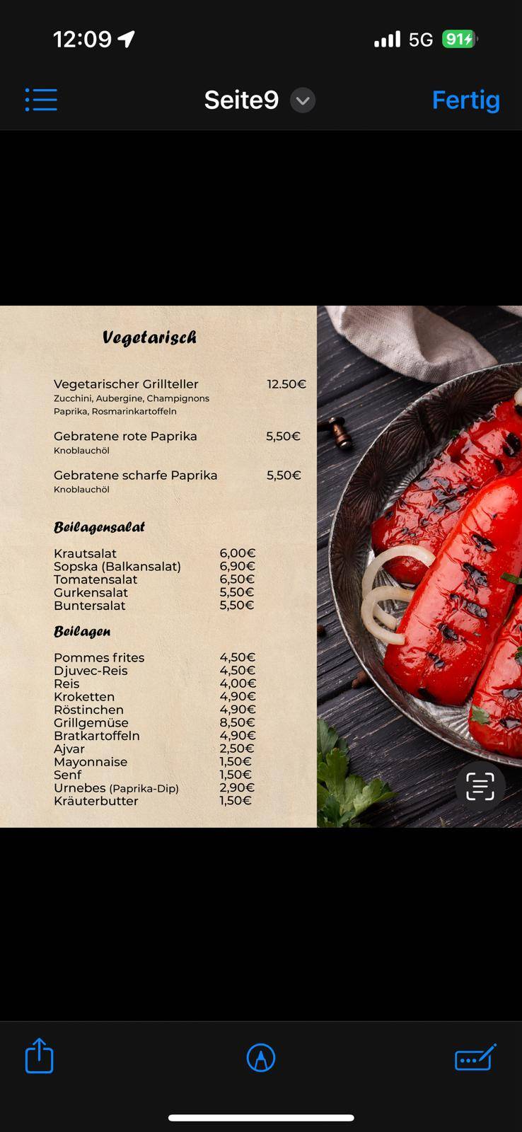 Restaurant Raj меню