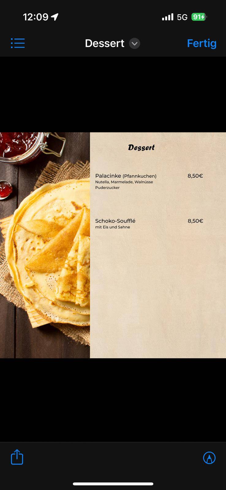 Restaurant Raj меню