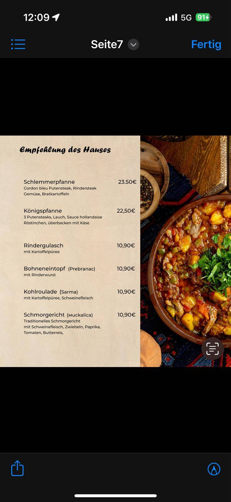 Restaurant Raj меню