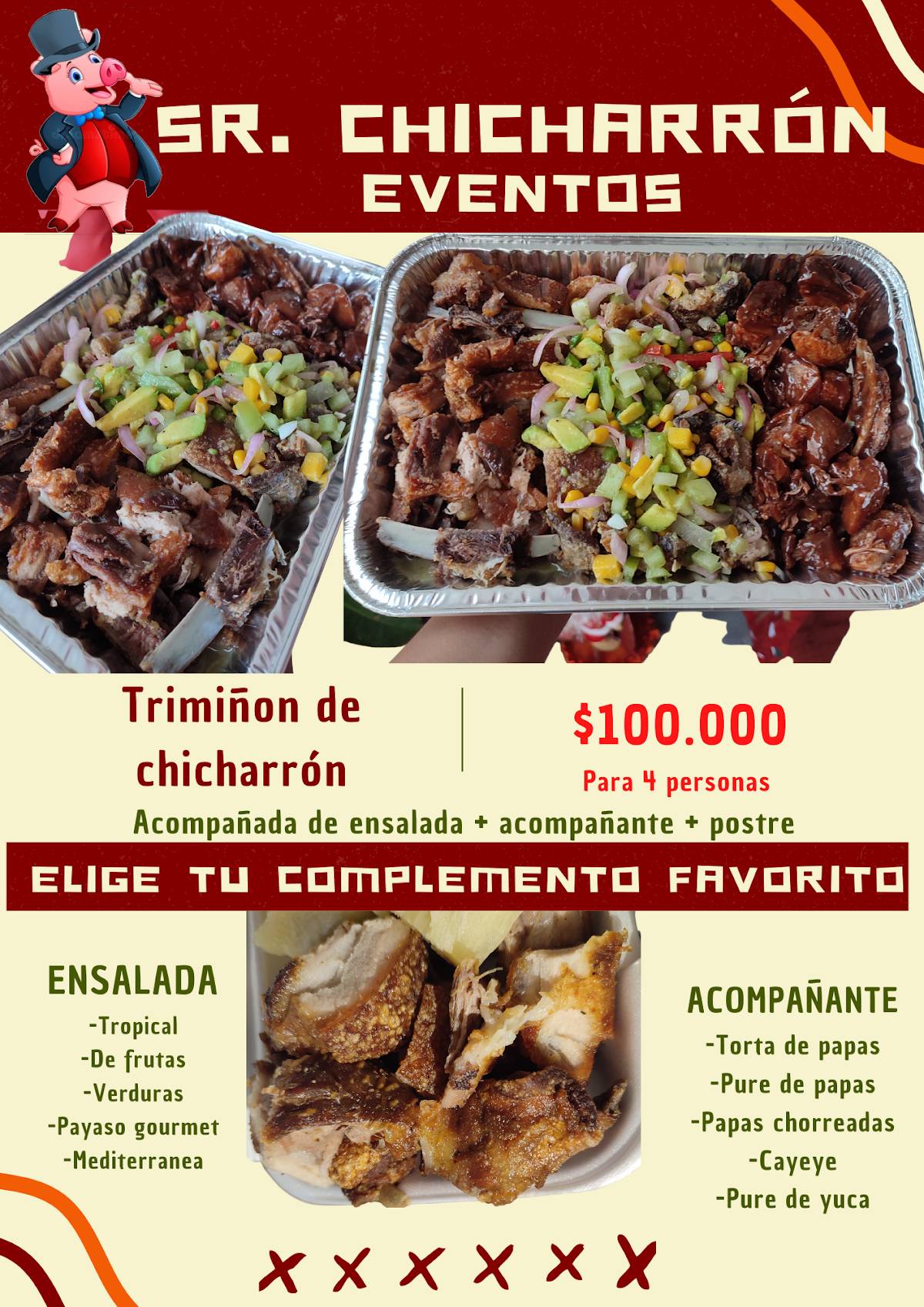 Sr. Chicharrón меню