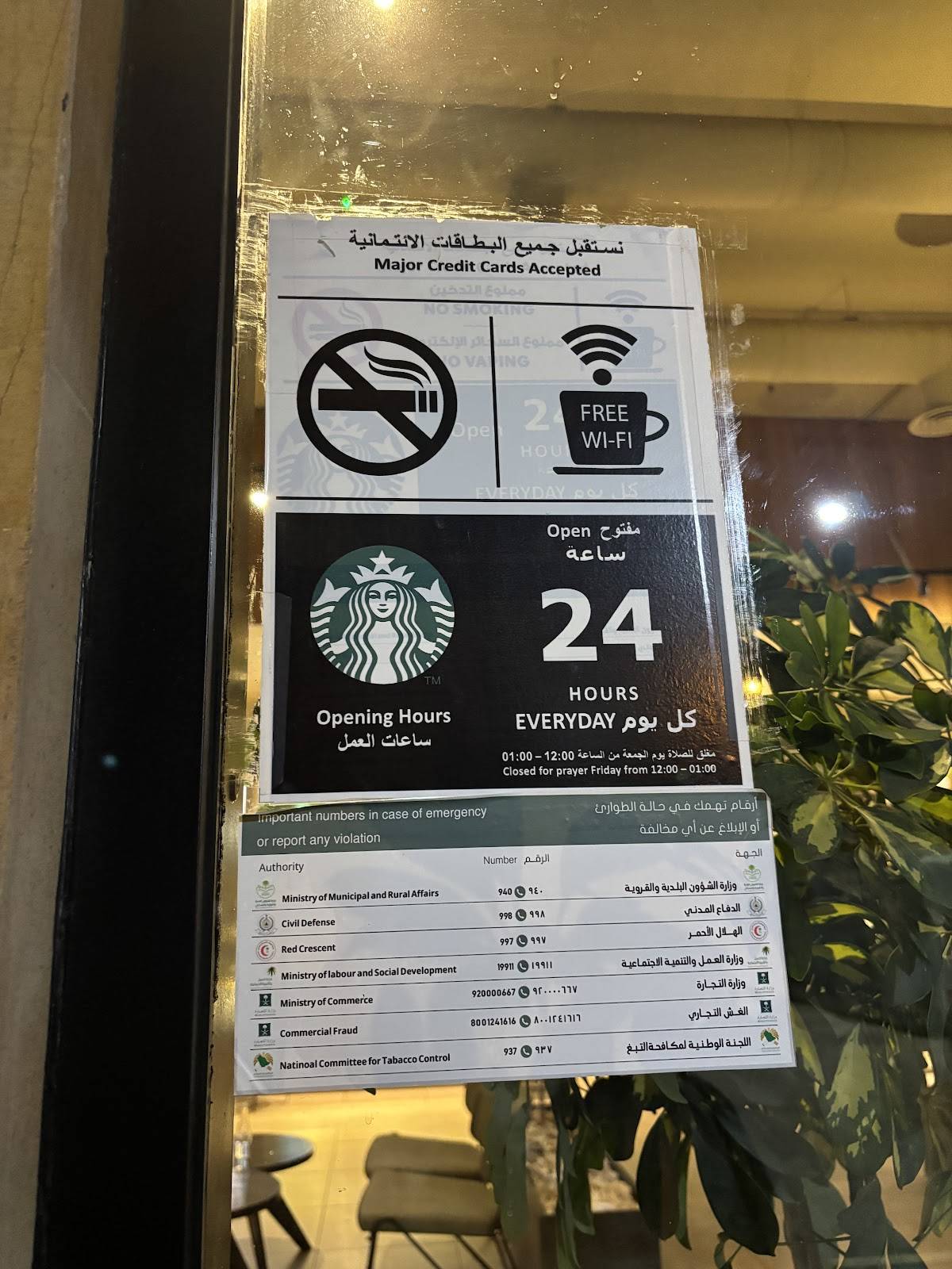 Starbucks меню
