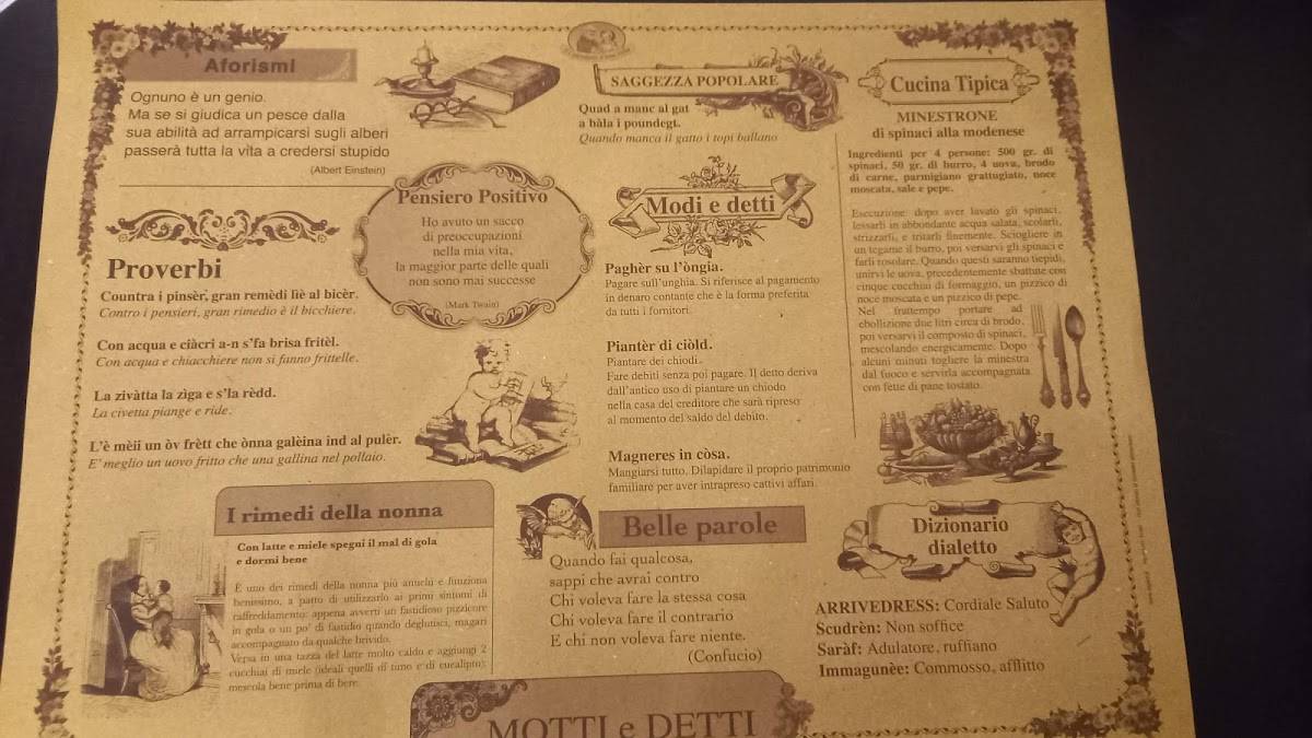 Tagliatelleria Modena Ovest меню