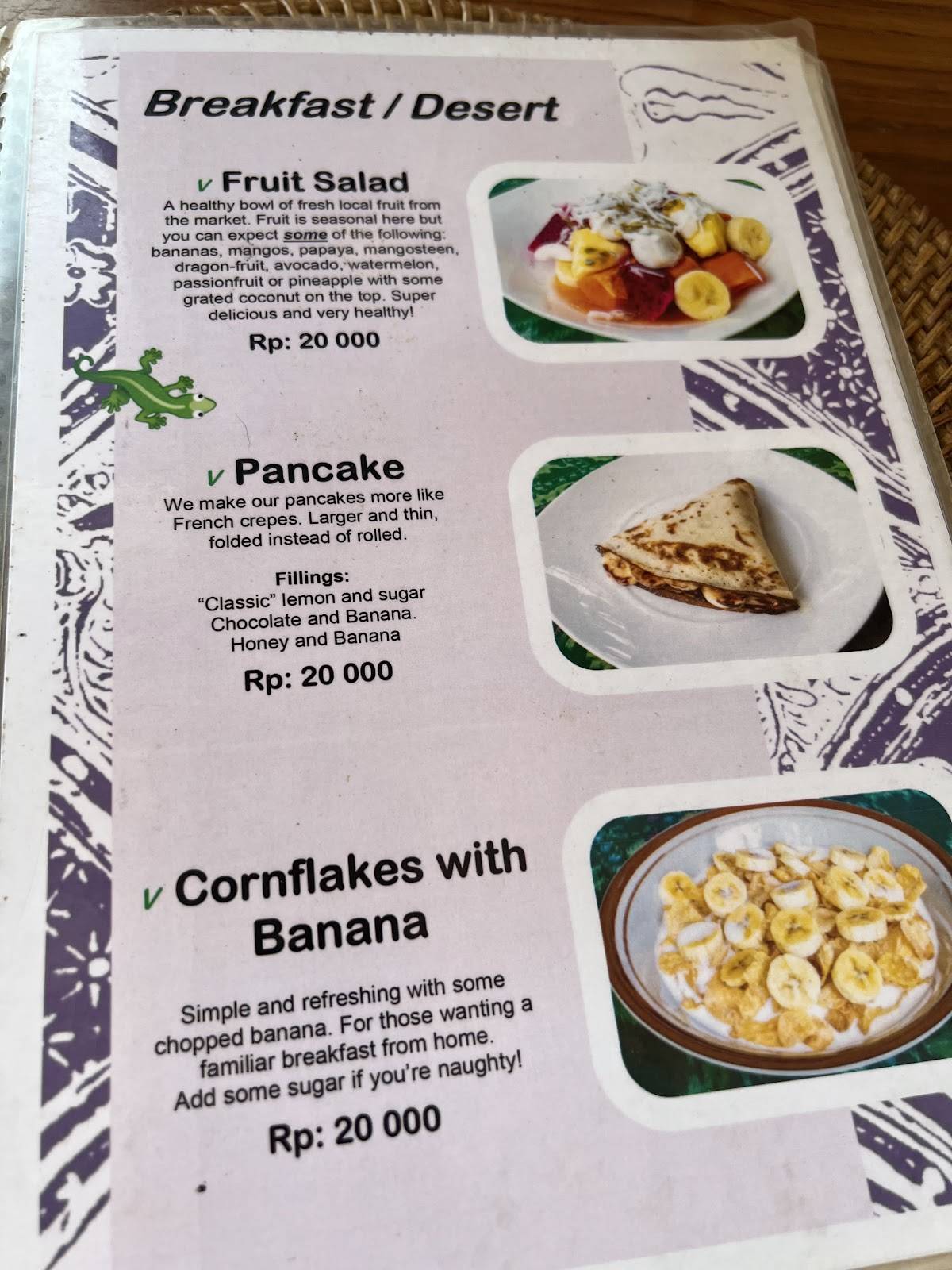 Warung Rama меню