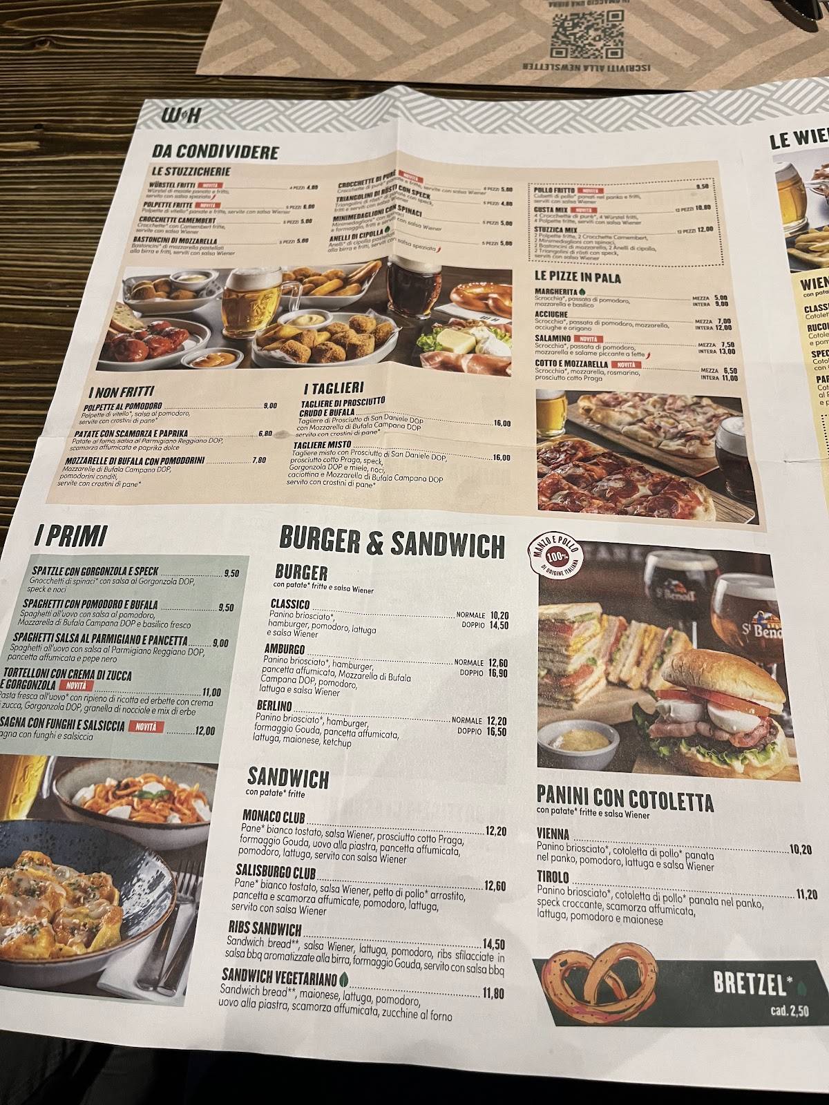 Wiener Haus Roma Est меню