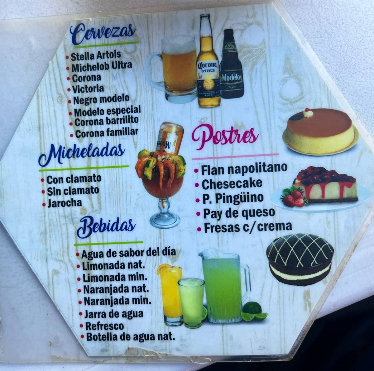 Restaurante Mariscos El Pulpito меню