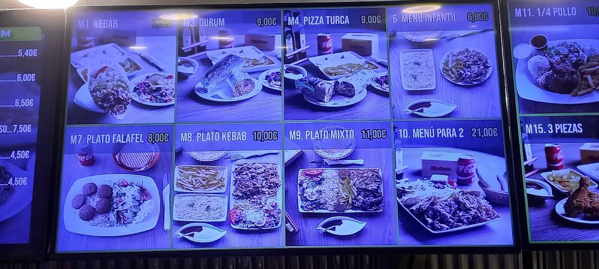 Restaurante Mundo Kebab меню