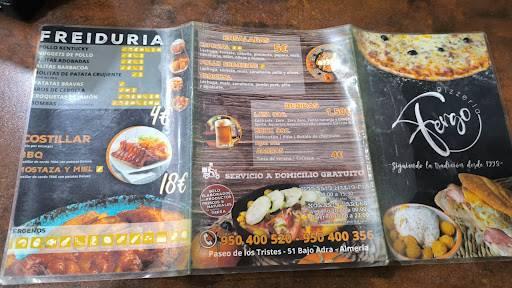 Restaurante Pizzería Fergo меню