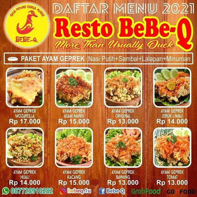 Resto BeBe-Q Kuningan меню