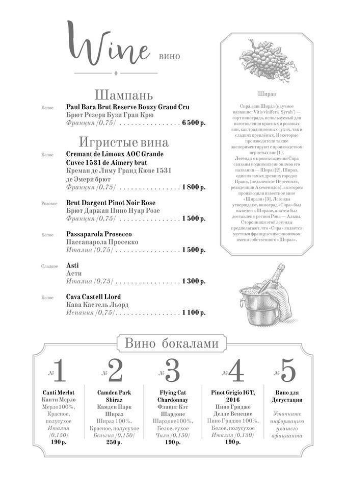 Библиотека Вкуса меню