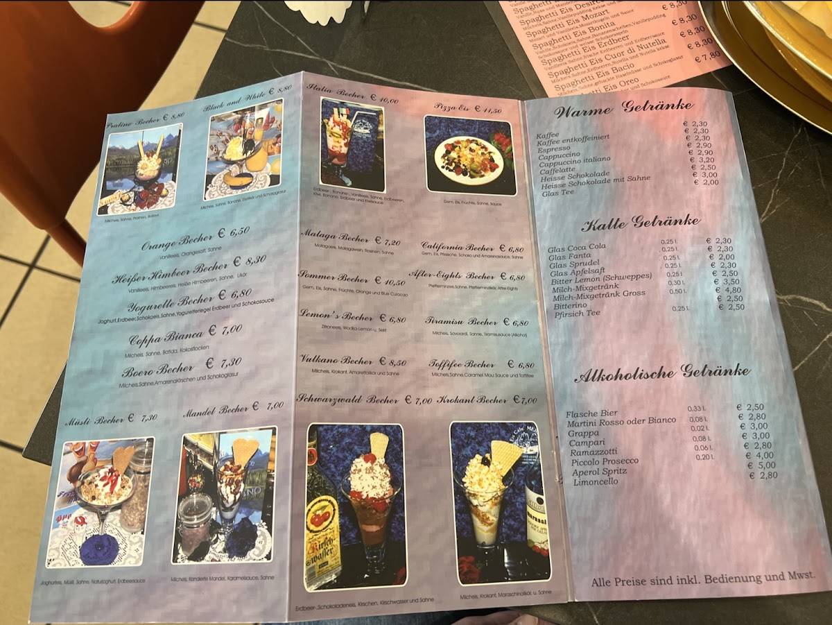Eiscafé Merano меню