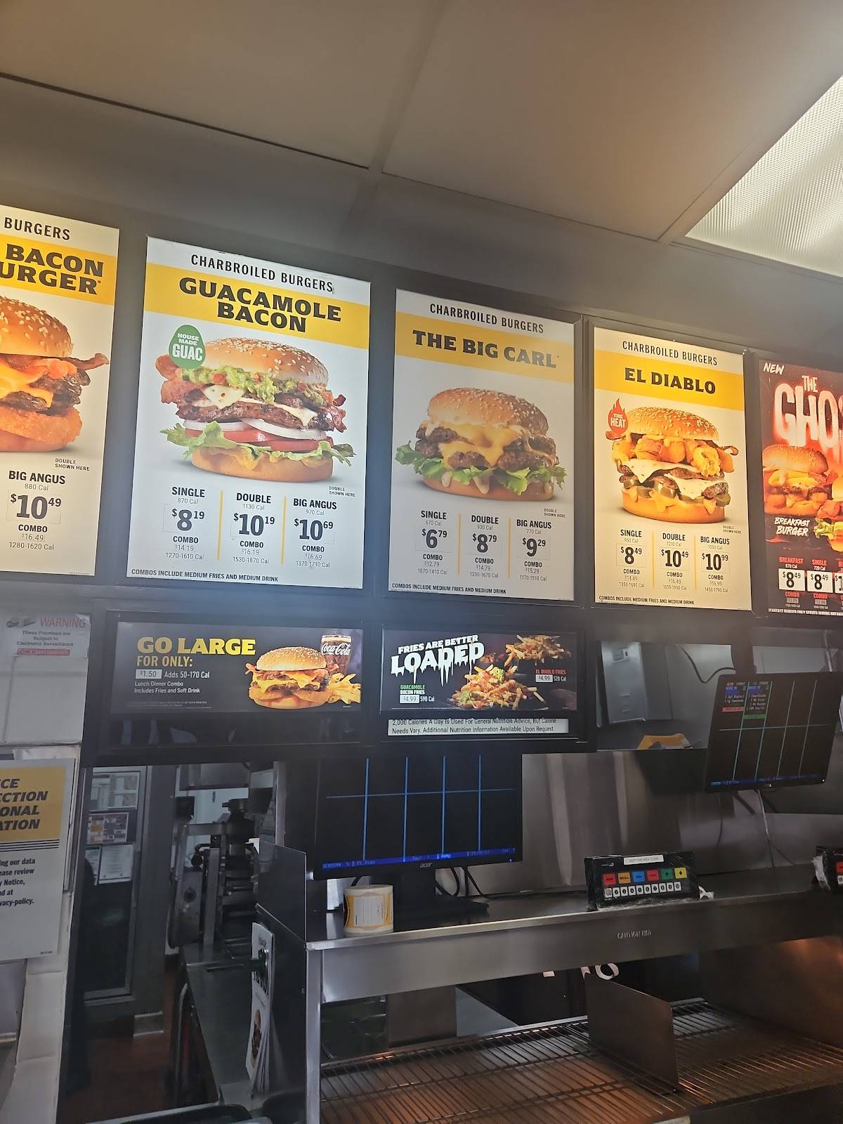 Carl's Jr. меню
