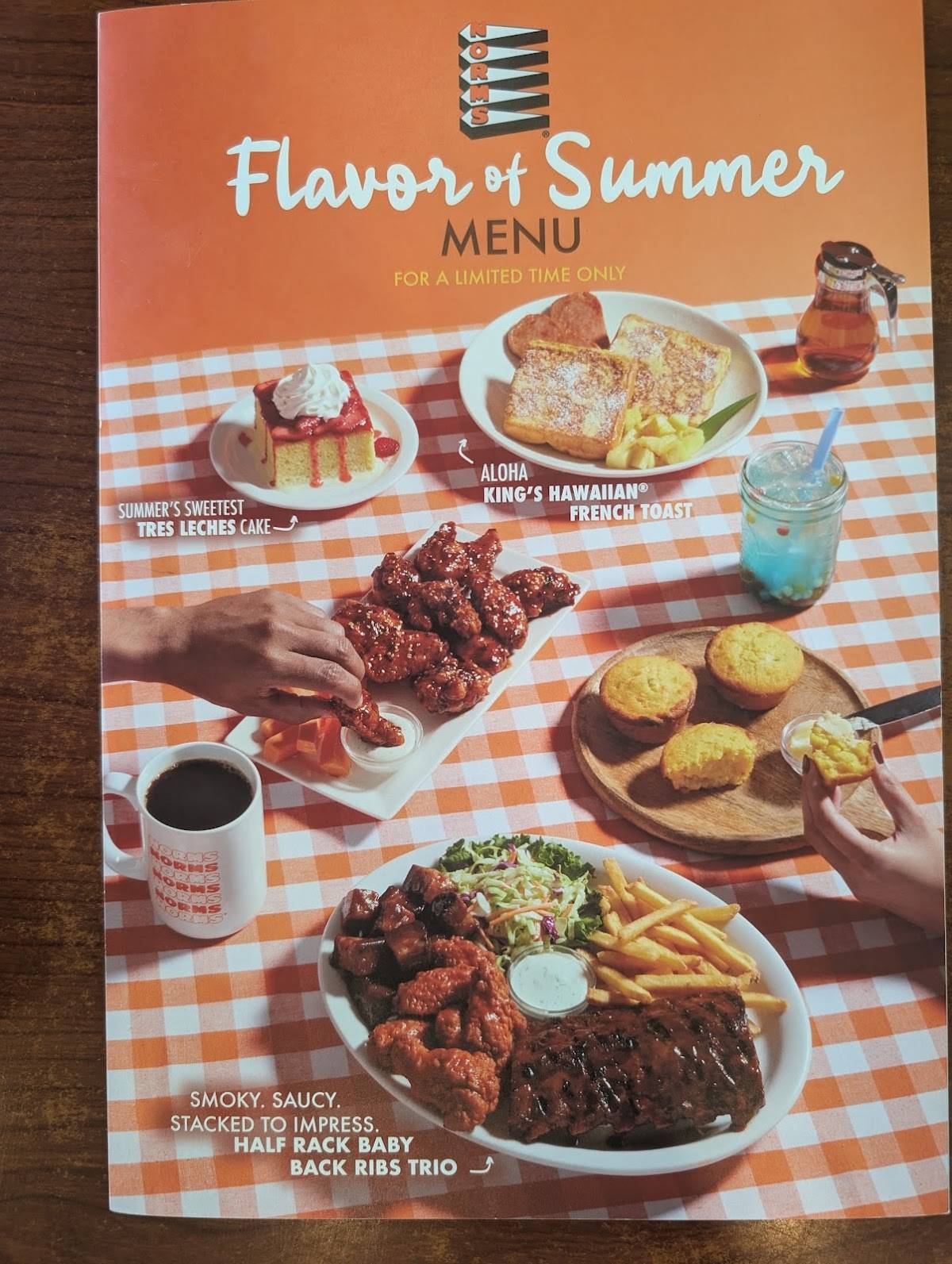 NORMS Restaurant меню