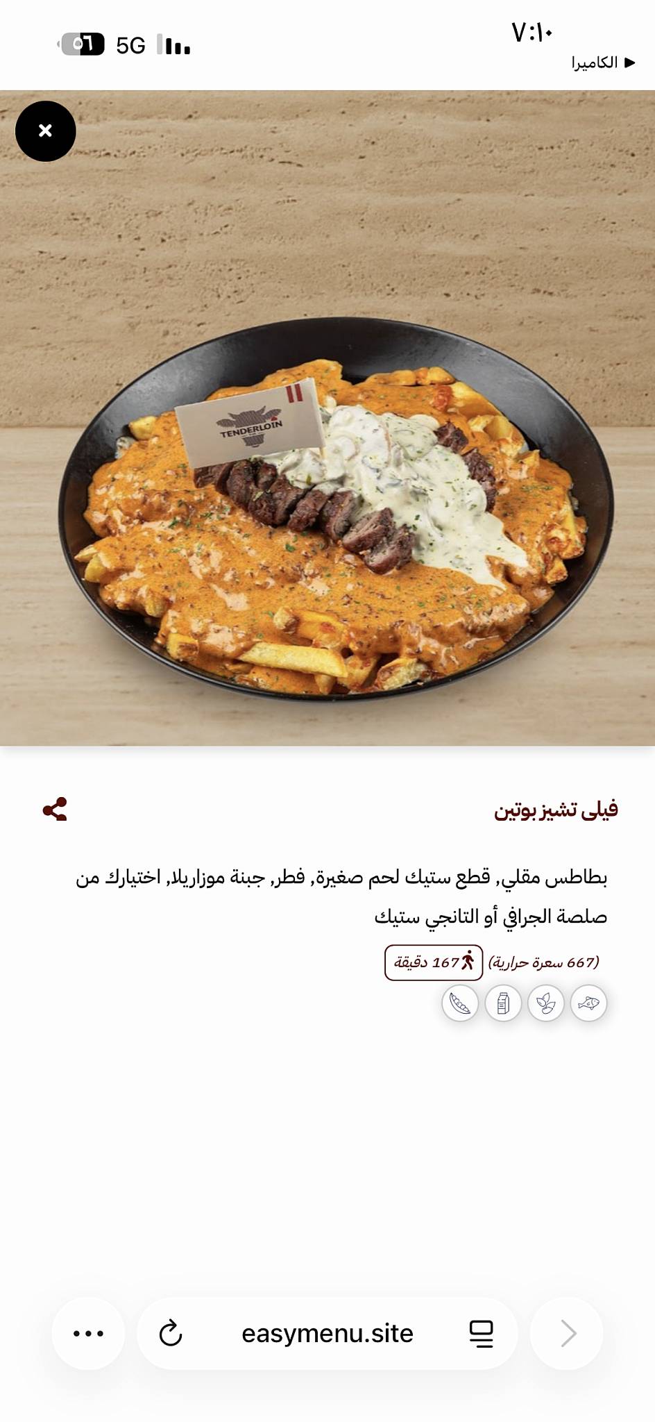 Tenderloin меню