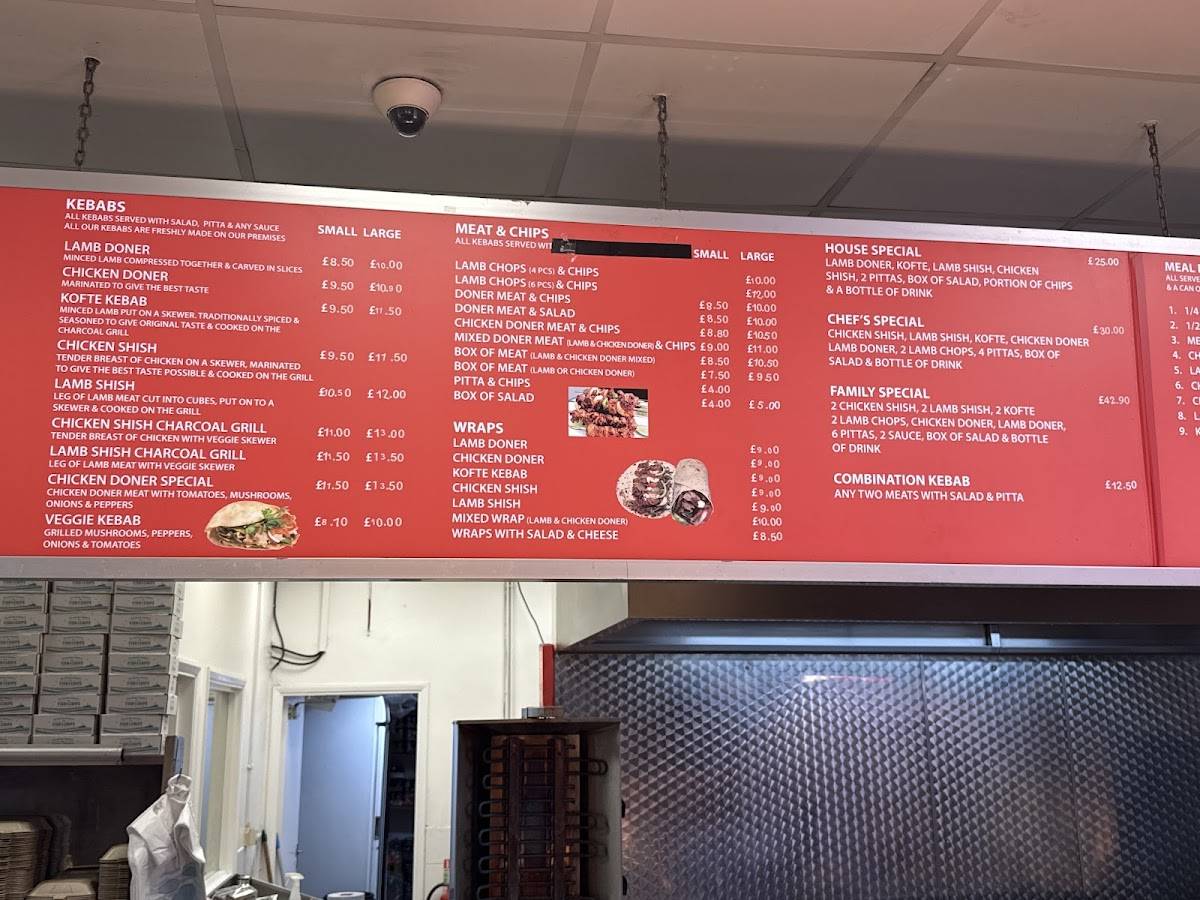 Wells Fish Bar,kebab and pizza меню