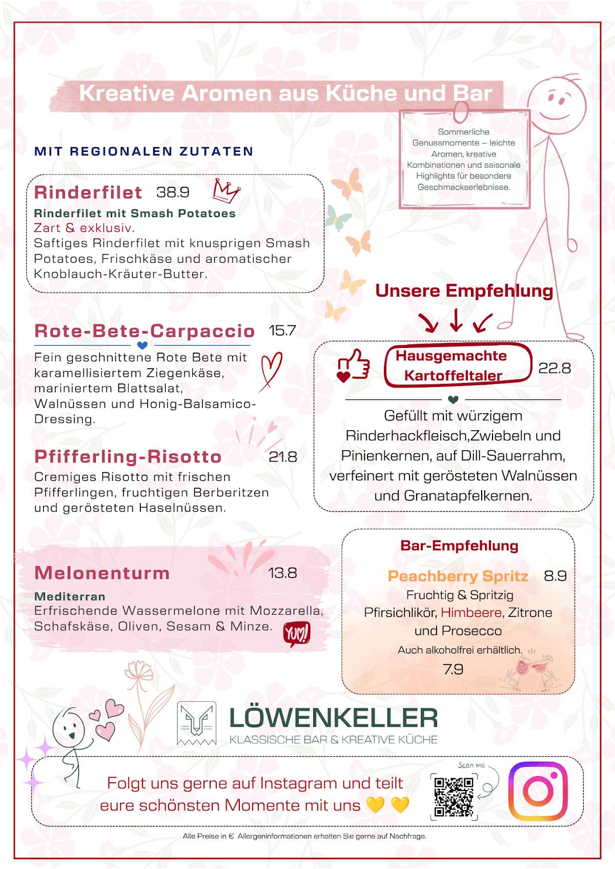 LÖWENKELLER меню