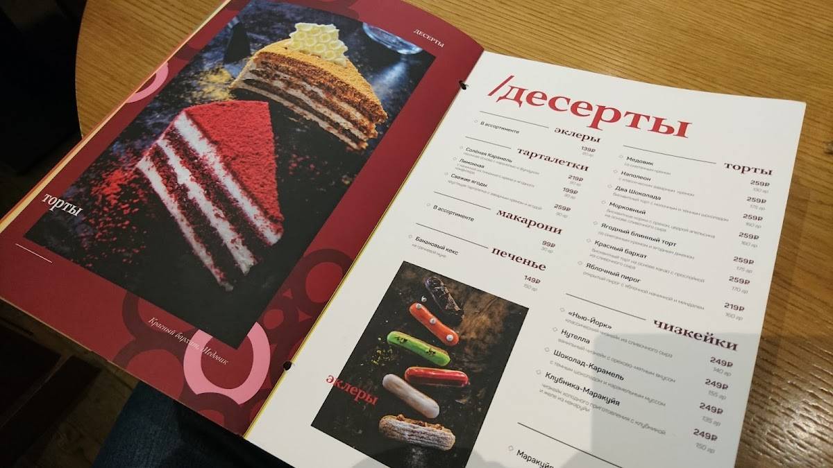 Садовническая меню