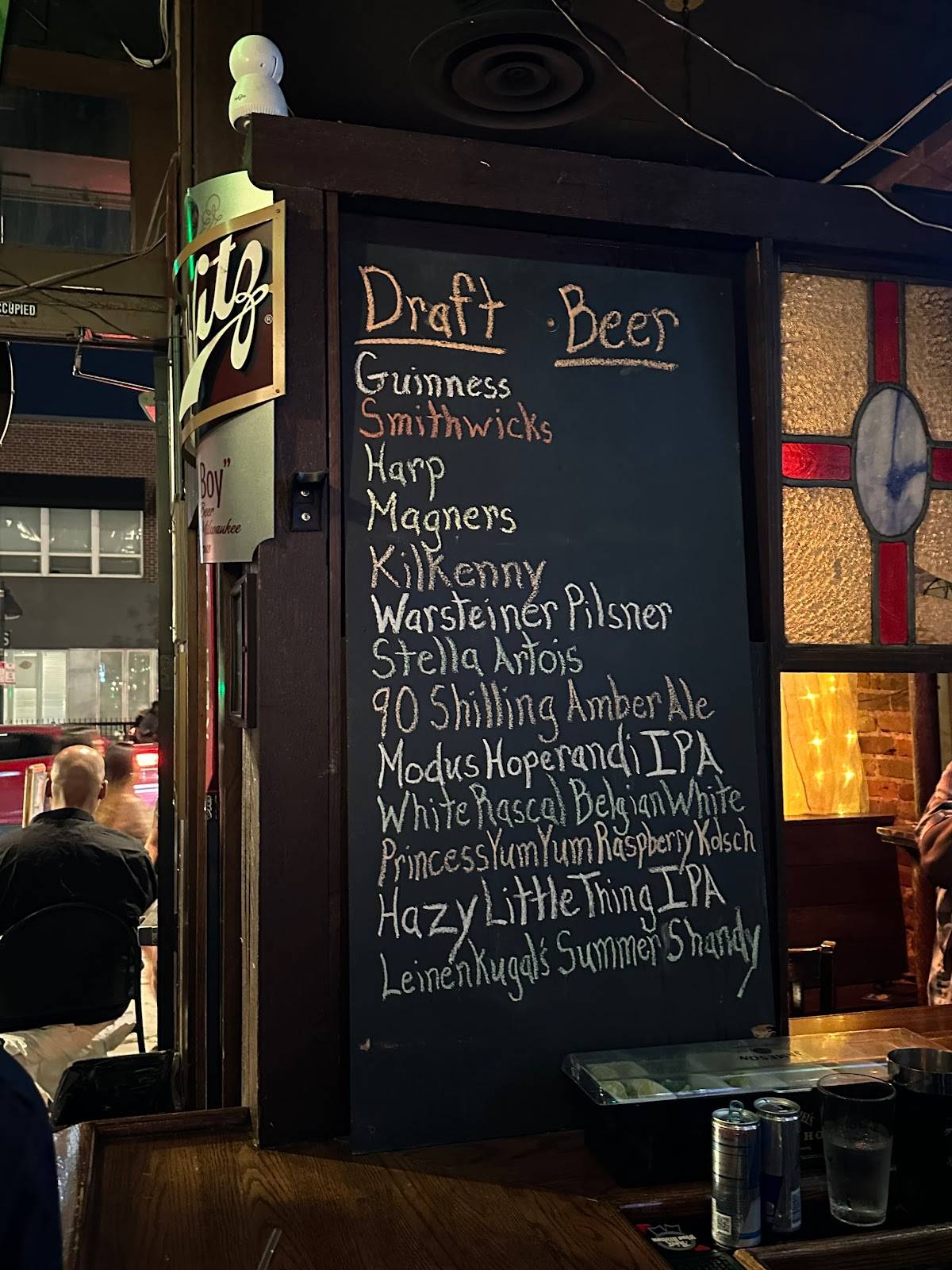 Scruffy Murphy's меню