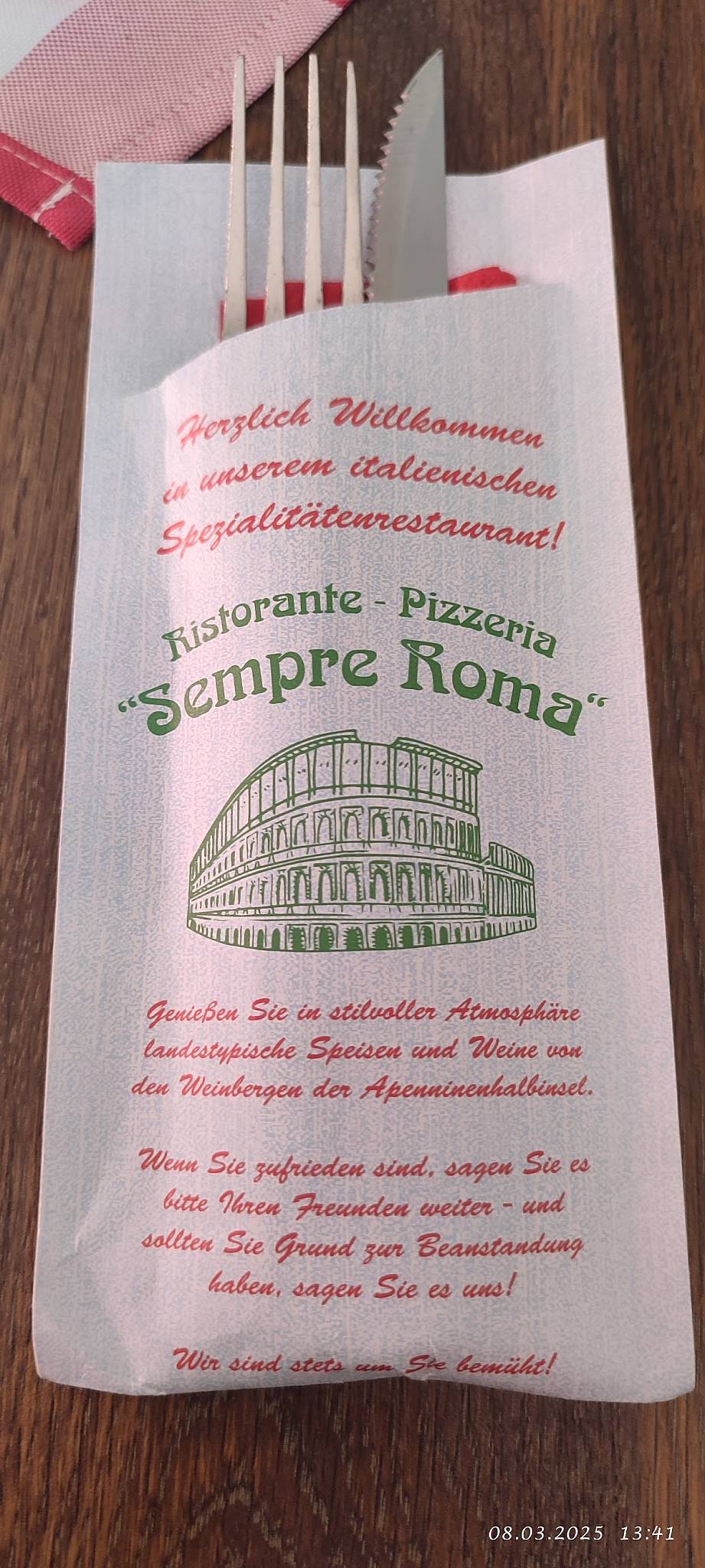 Sempre Roma меню