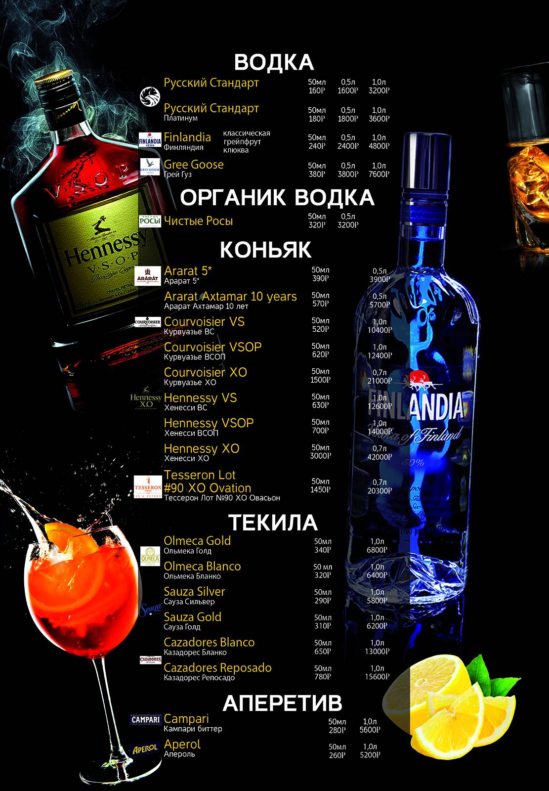 Шарон премиум меню