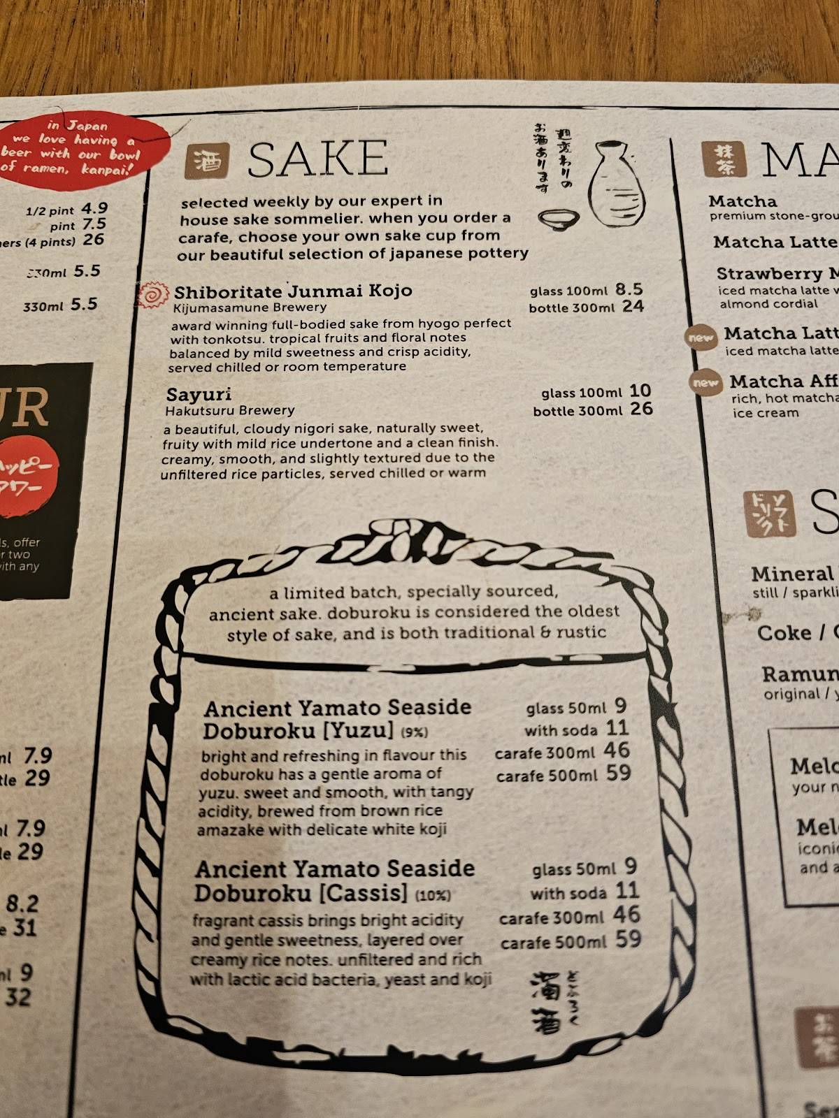 Shoryu Ramen Shoreditch меню