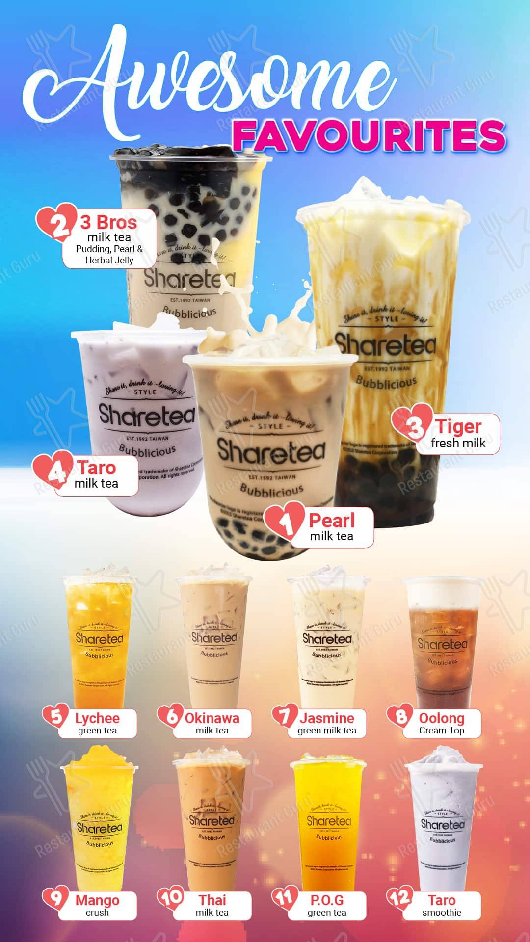 Sharetea меню