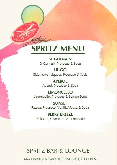 Spritz меню