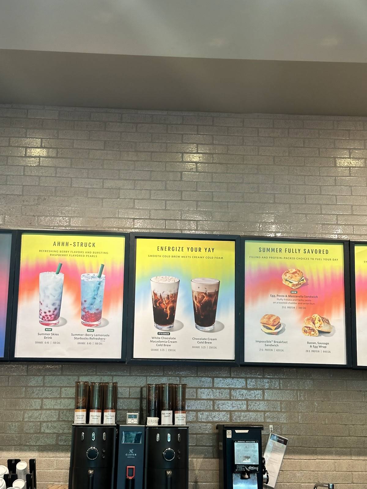 Starbucks Coffee Company меню