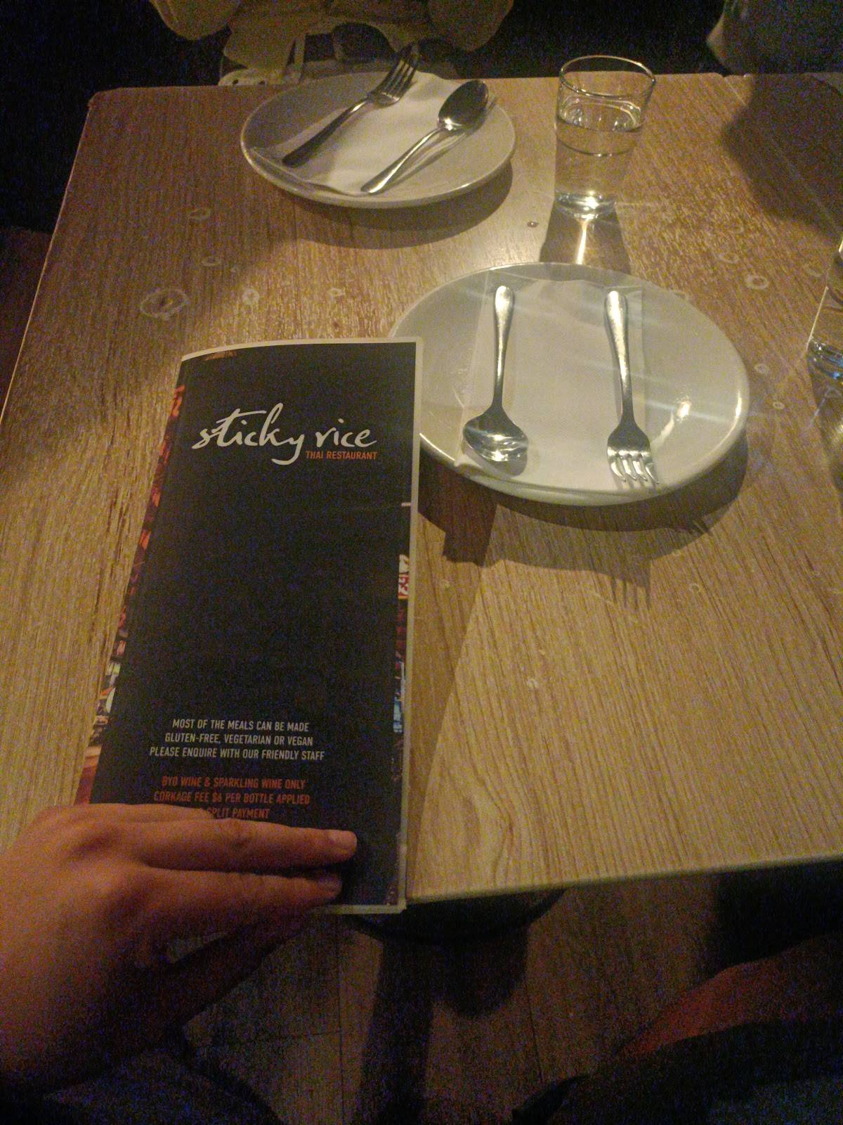 Sticky Rice Thai Newcastle East меню