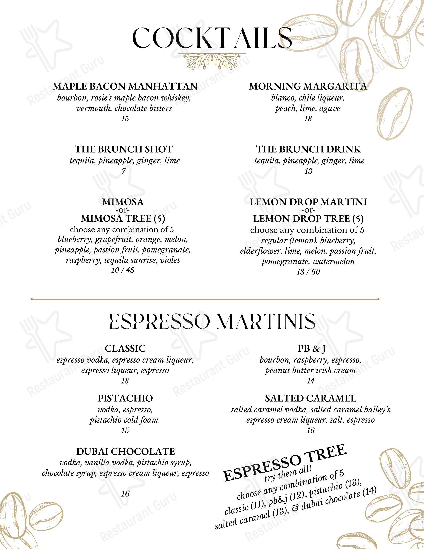 Studio Lounge в Рочестере - Dinner Menu