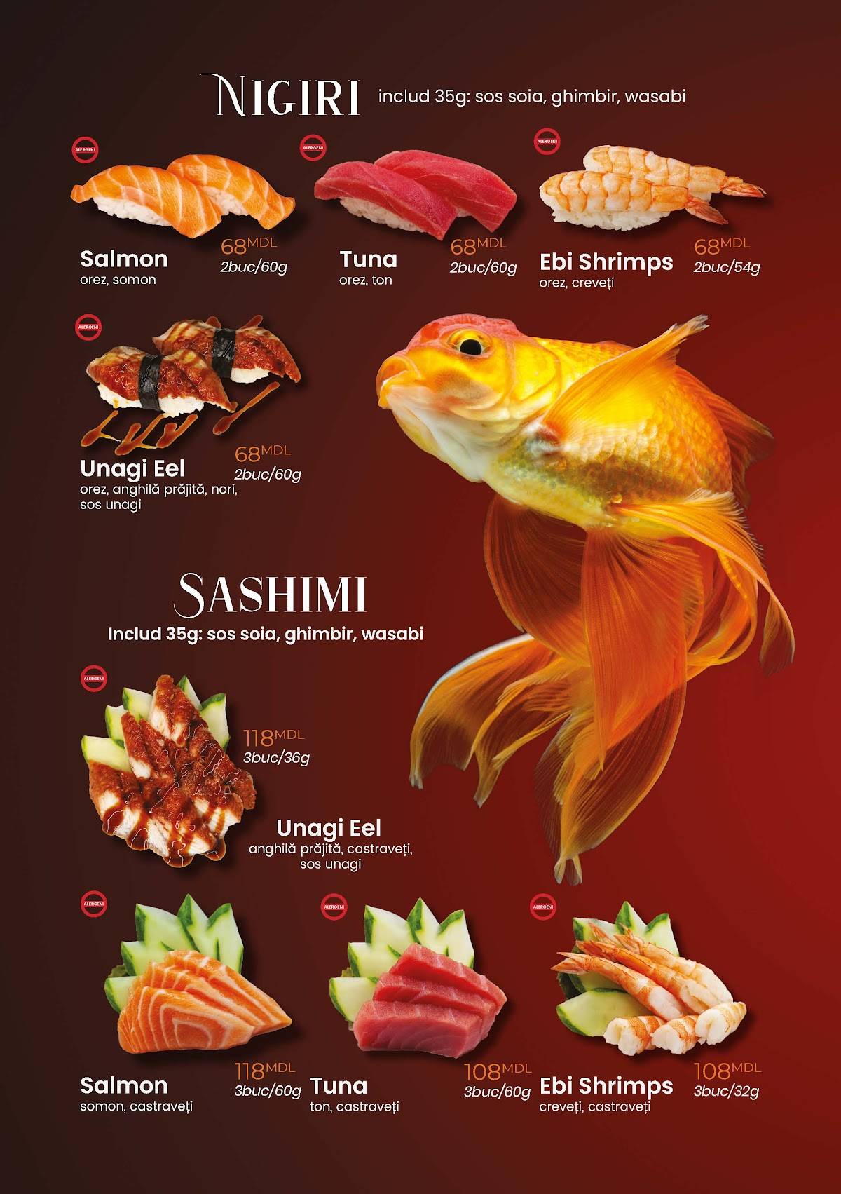 Sumeshi (Rîșcani) меню