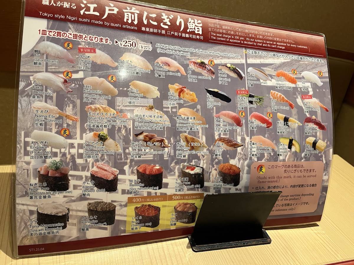 Sushitetsu меню