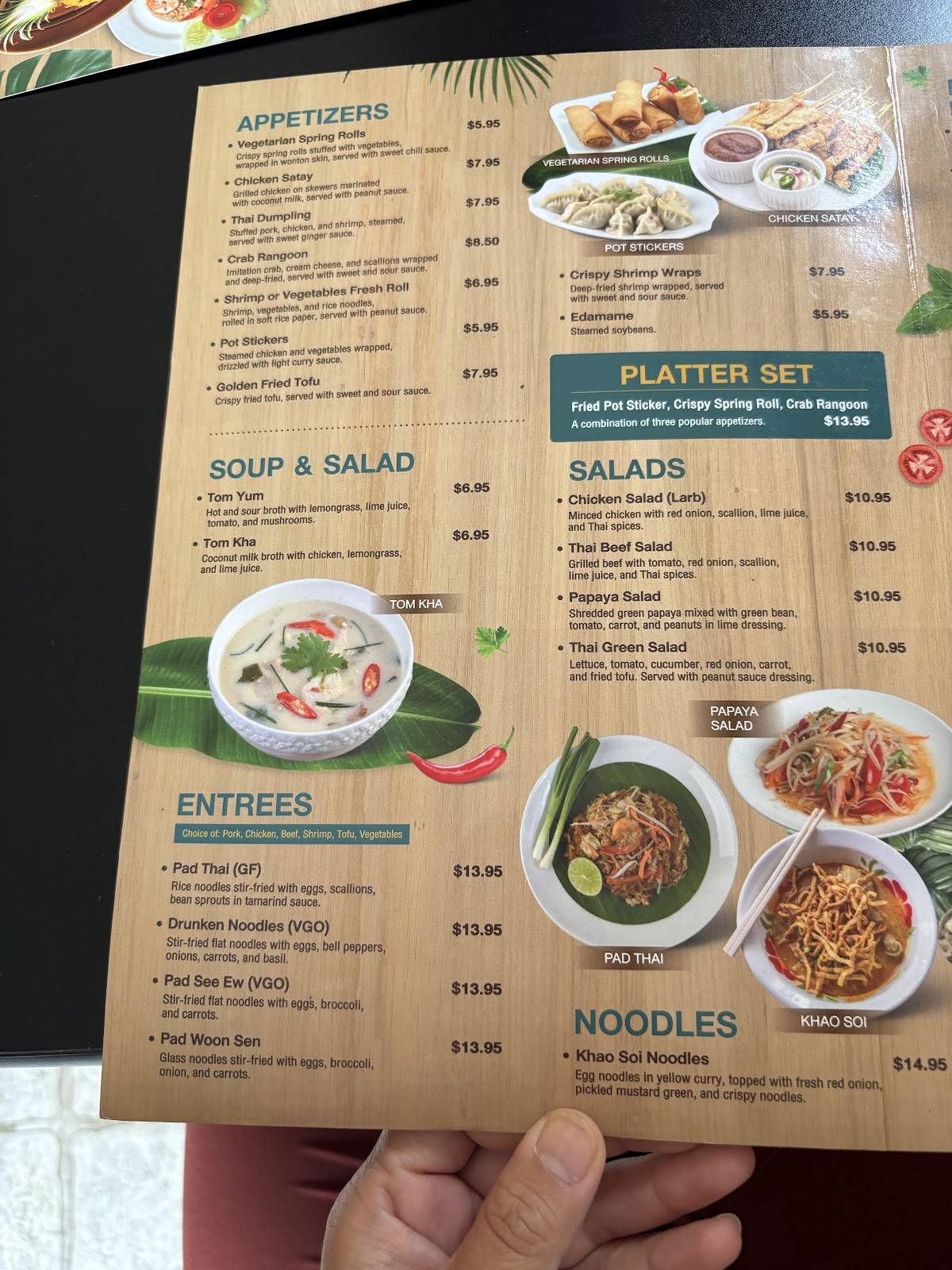 Sweet Rice Thai Cuisine меню