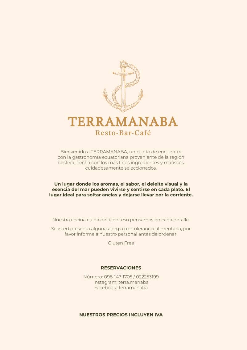 TERRAMANABA меню