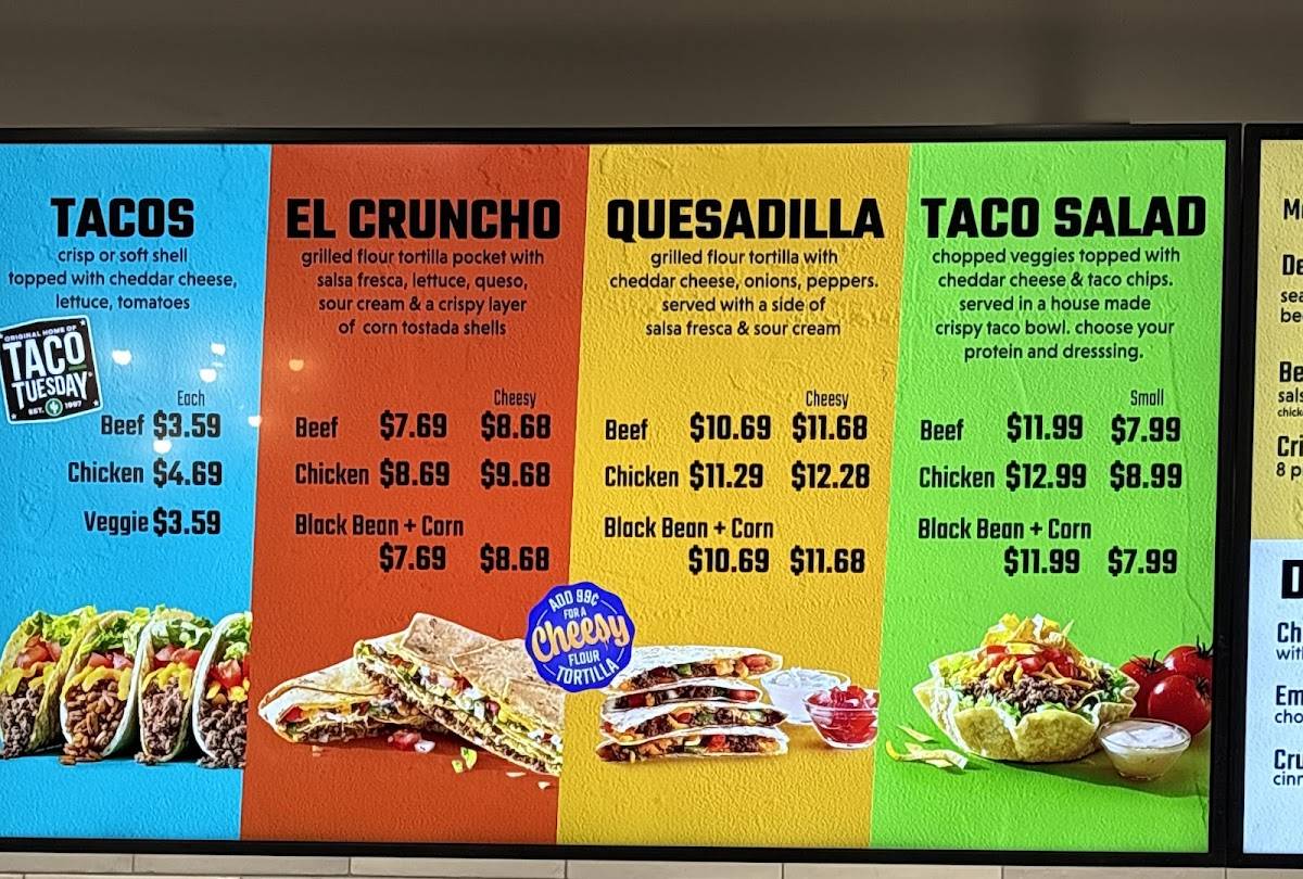 TacoTime меню