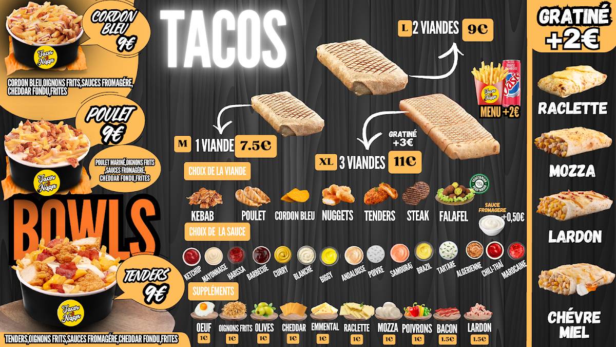 Tacos&Naan меню