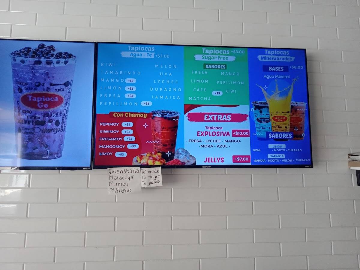 Tapioca Go Aguascalientes меню