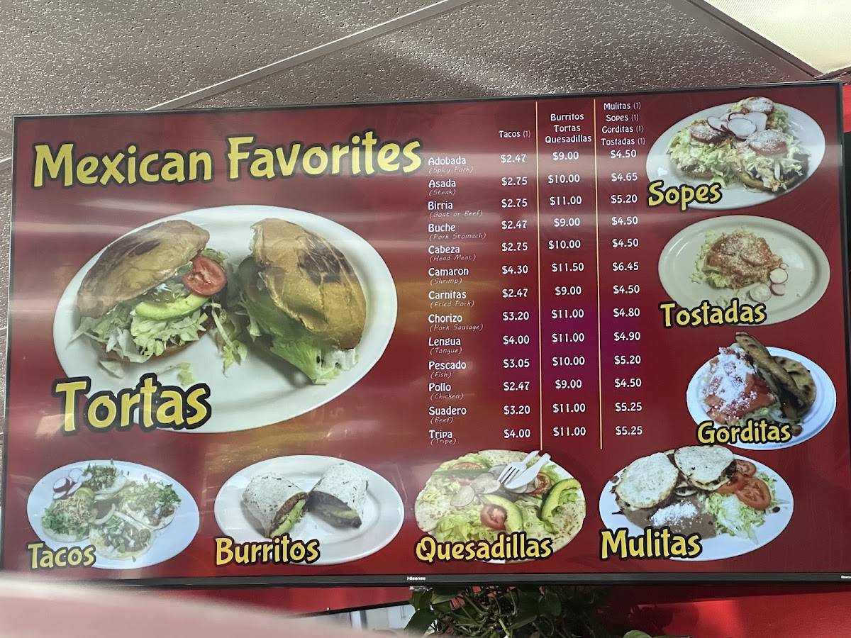 Taqueria El Taco Maestro меню