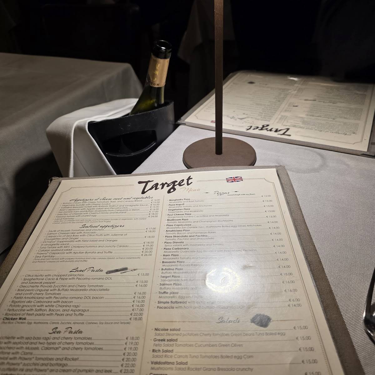 Target Restaurant меню
