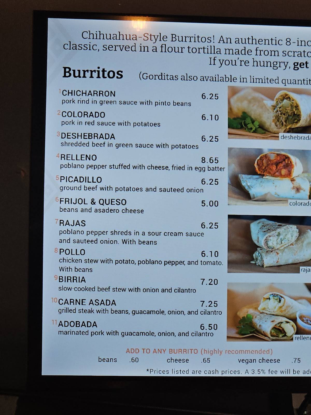 Testal Mexican Kitchen меню