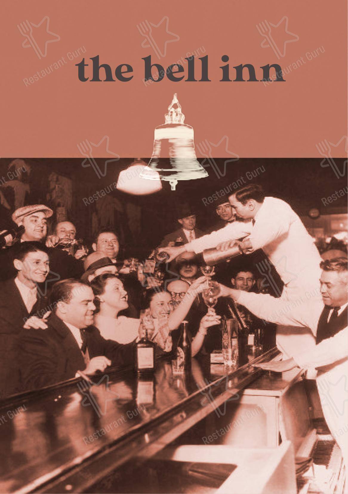 The Bell Inn в Хамптоне - Основное меню