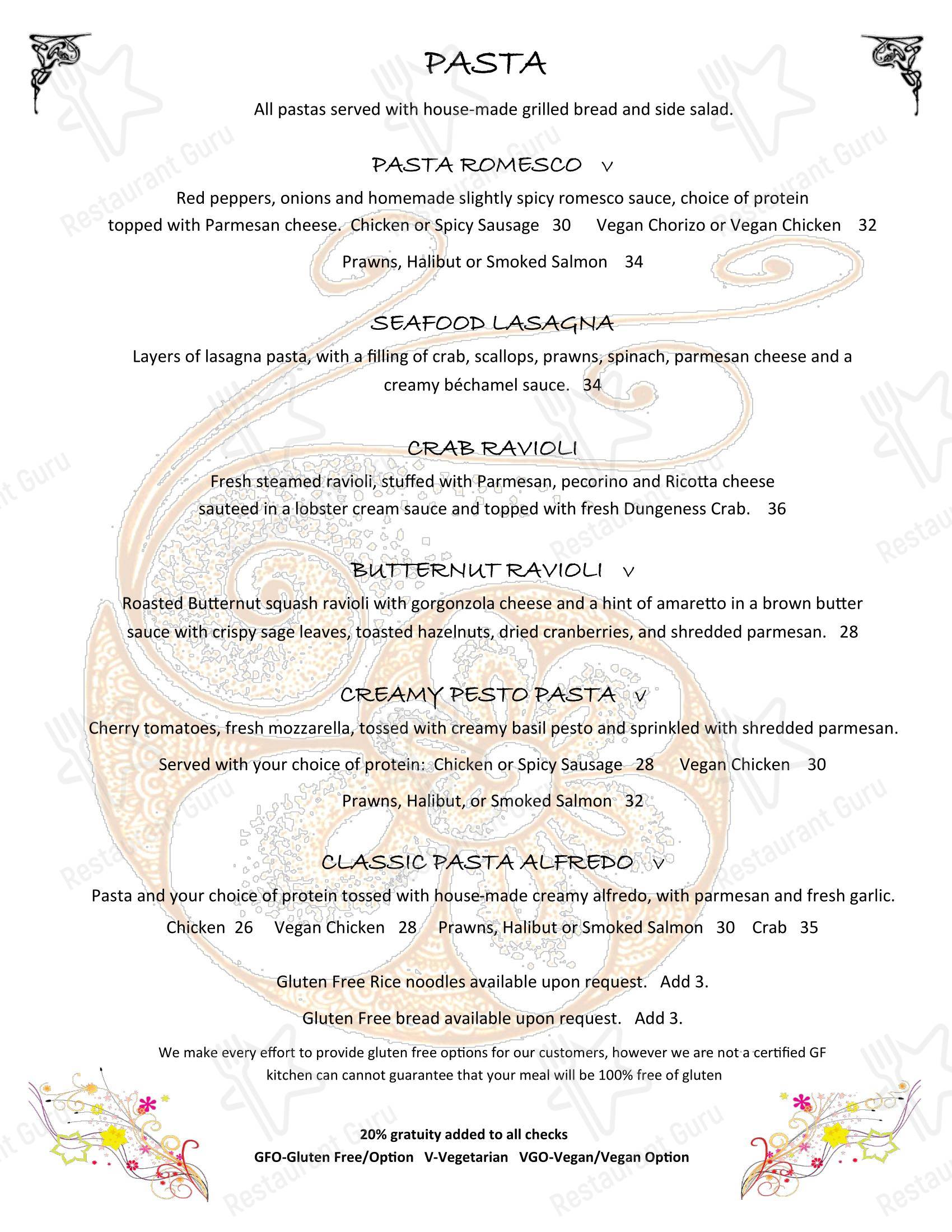 菜单 ресторана The Drift Inn Hotel and Restaurant в Ячатсе