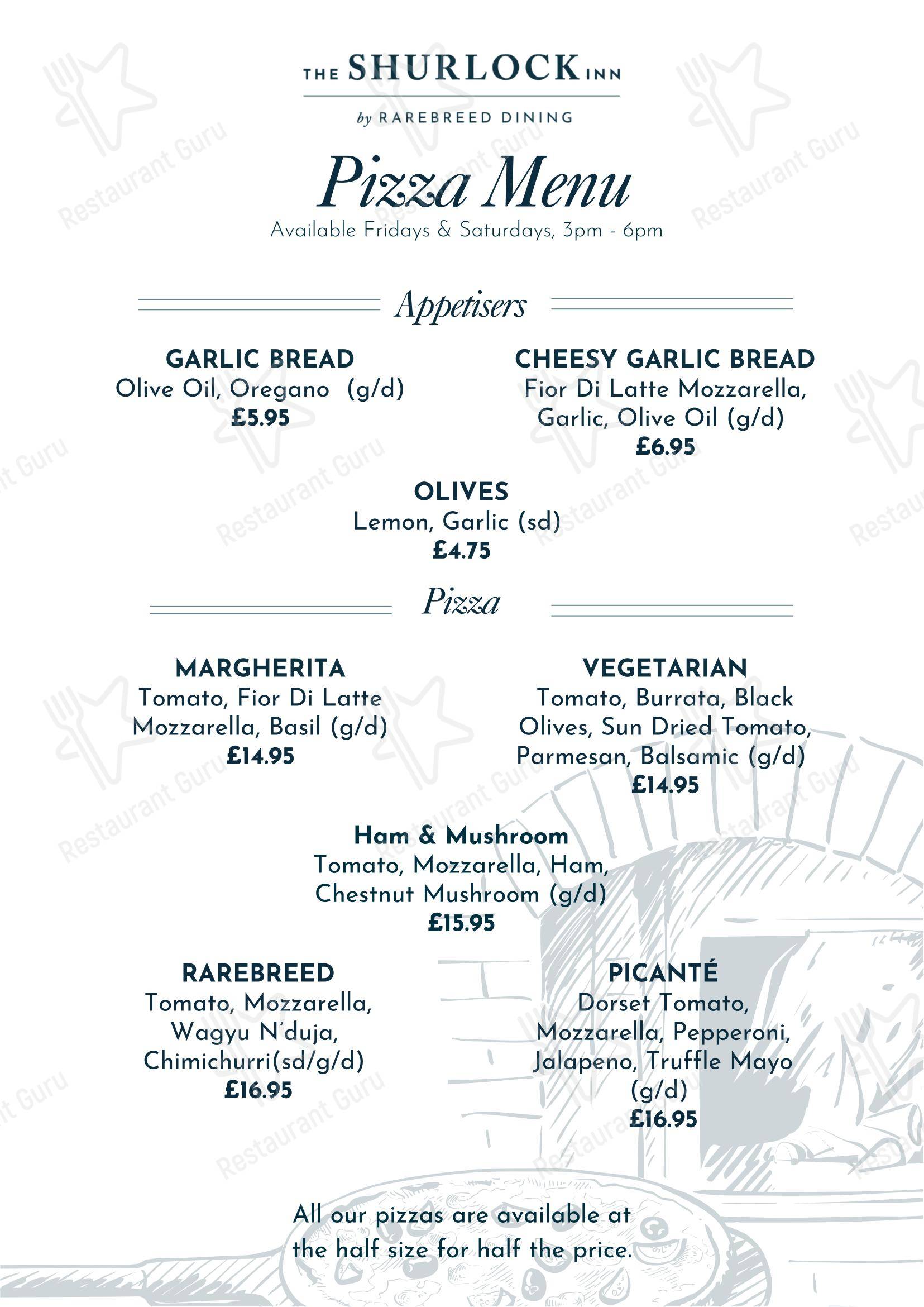 The Shurlock Inn в Уолтеме Сейнте Лоренсе - Group Booking Menu