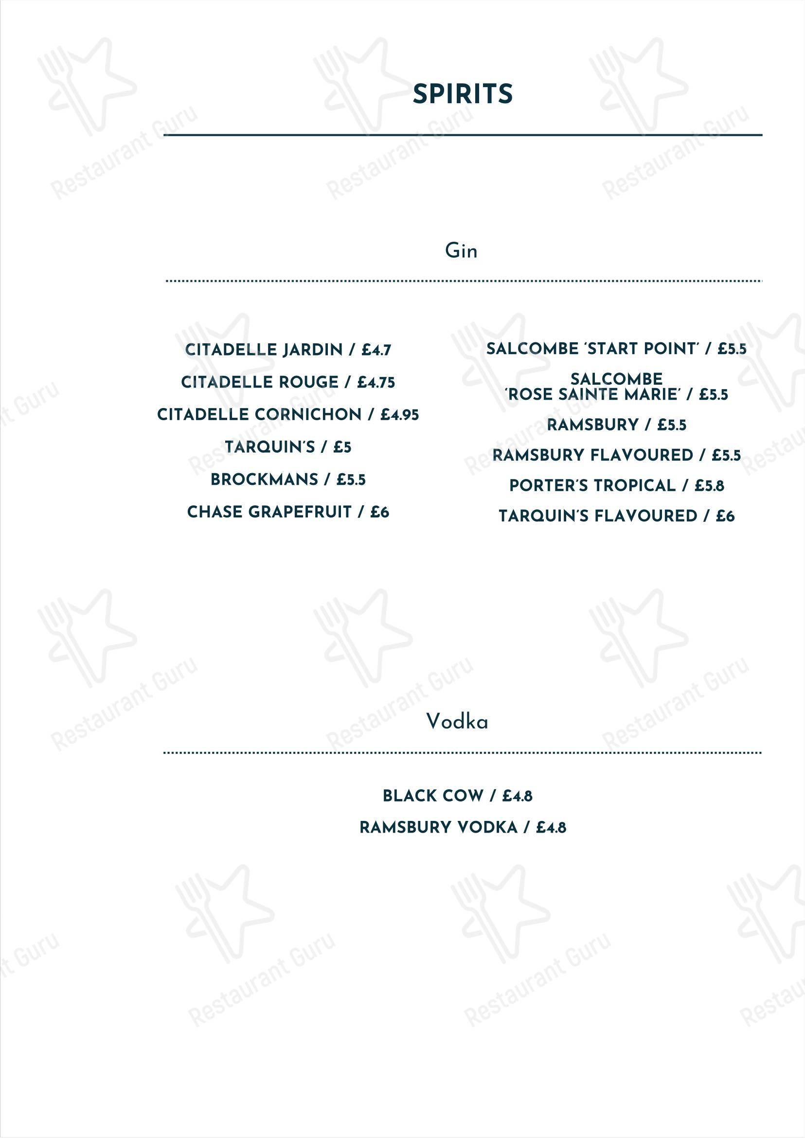 Wine Menu паба и бара The Shurlock Inn в Уолтеме Сейнте Лоренсе