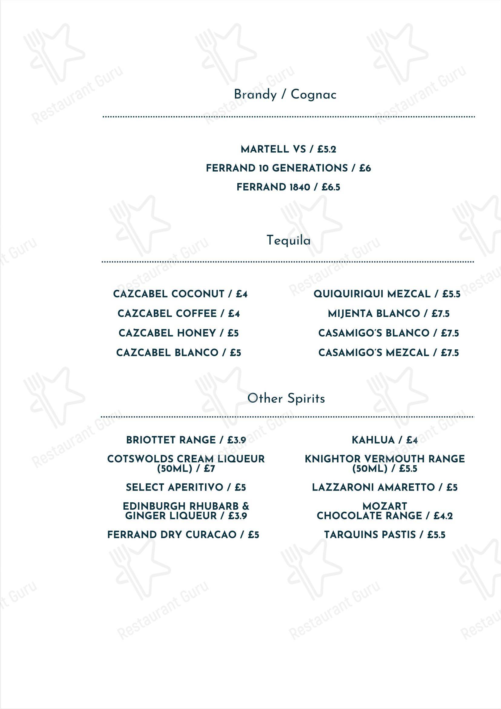 The Shurlock Inn в Уолтеме Сейнте Лоренсе - Wine Menu