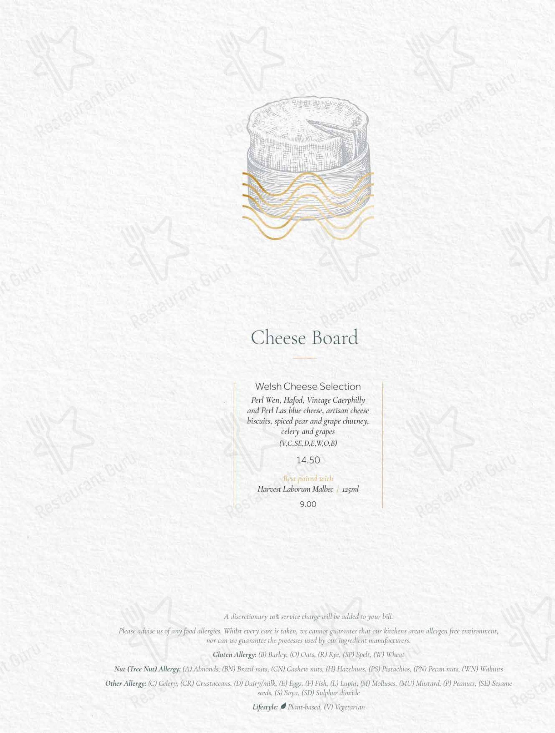 Меню ресторана The Sorting Room Restaurant - Pizza Menu