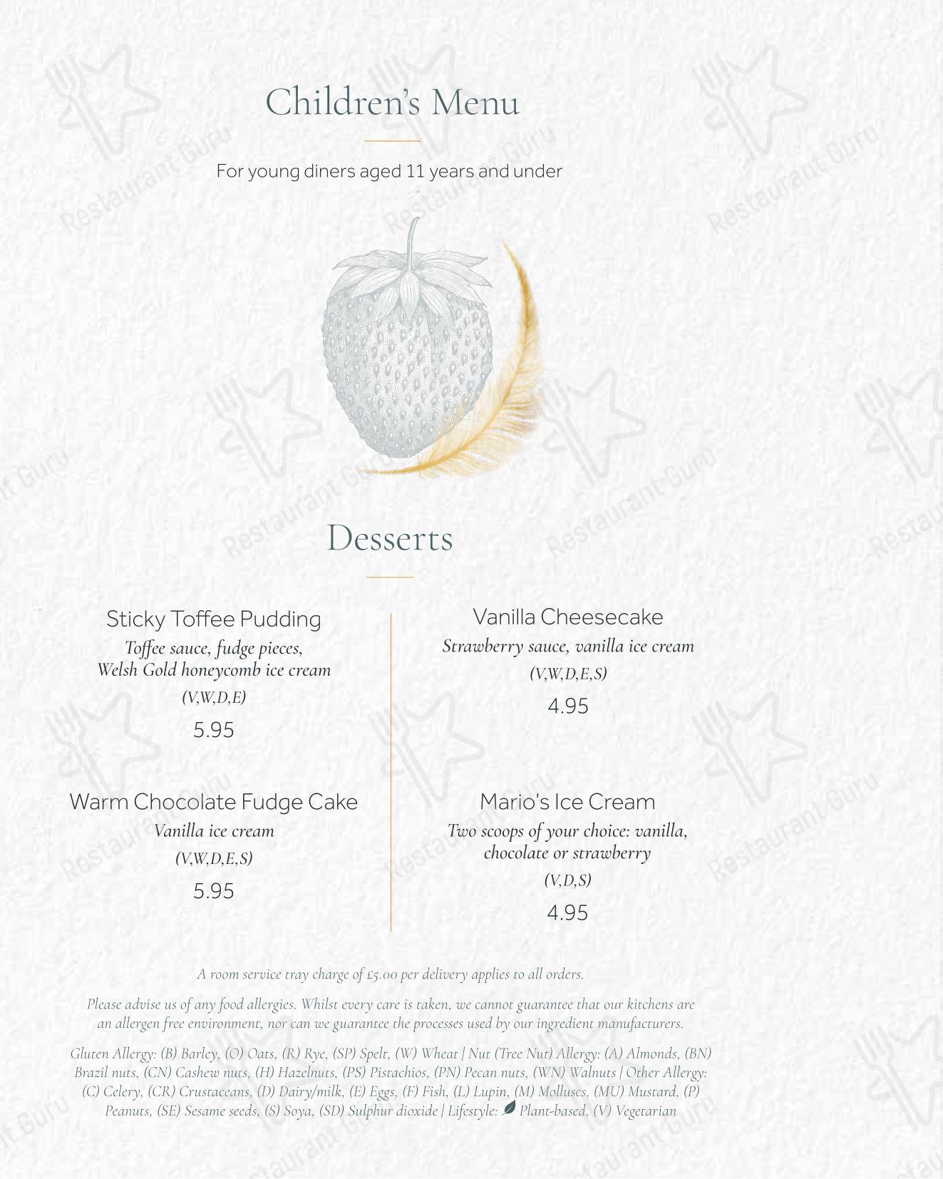 Takeaway Menu ресторана The Sorting Room Restaurant в Кардифф