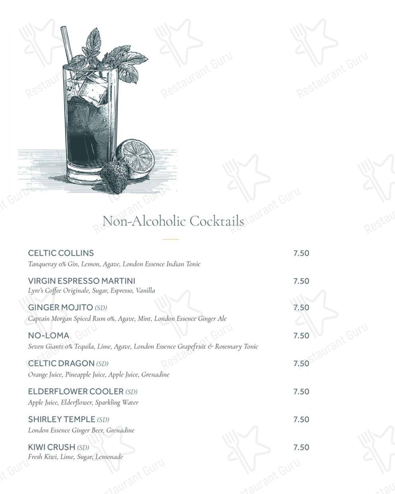 Меню ресторана The Sorting Room Restaurant - Wine Menu