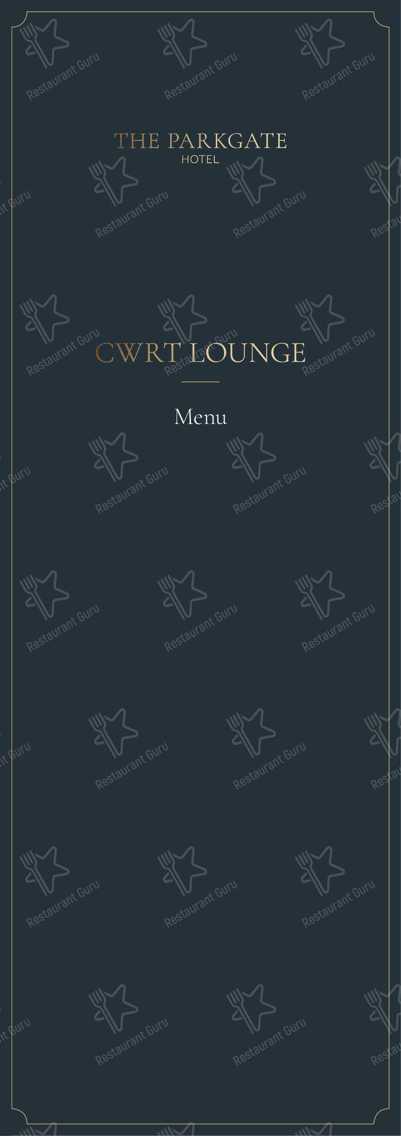 Меню ресторана The Sorting Room Restaurant