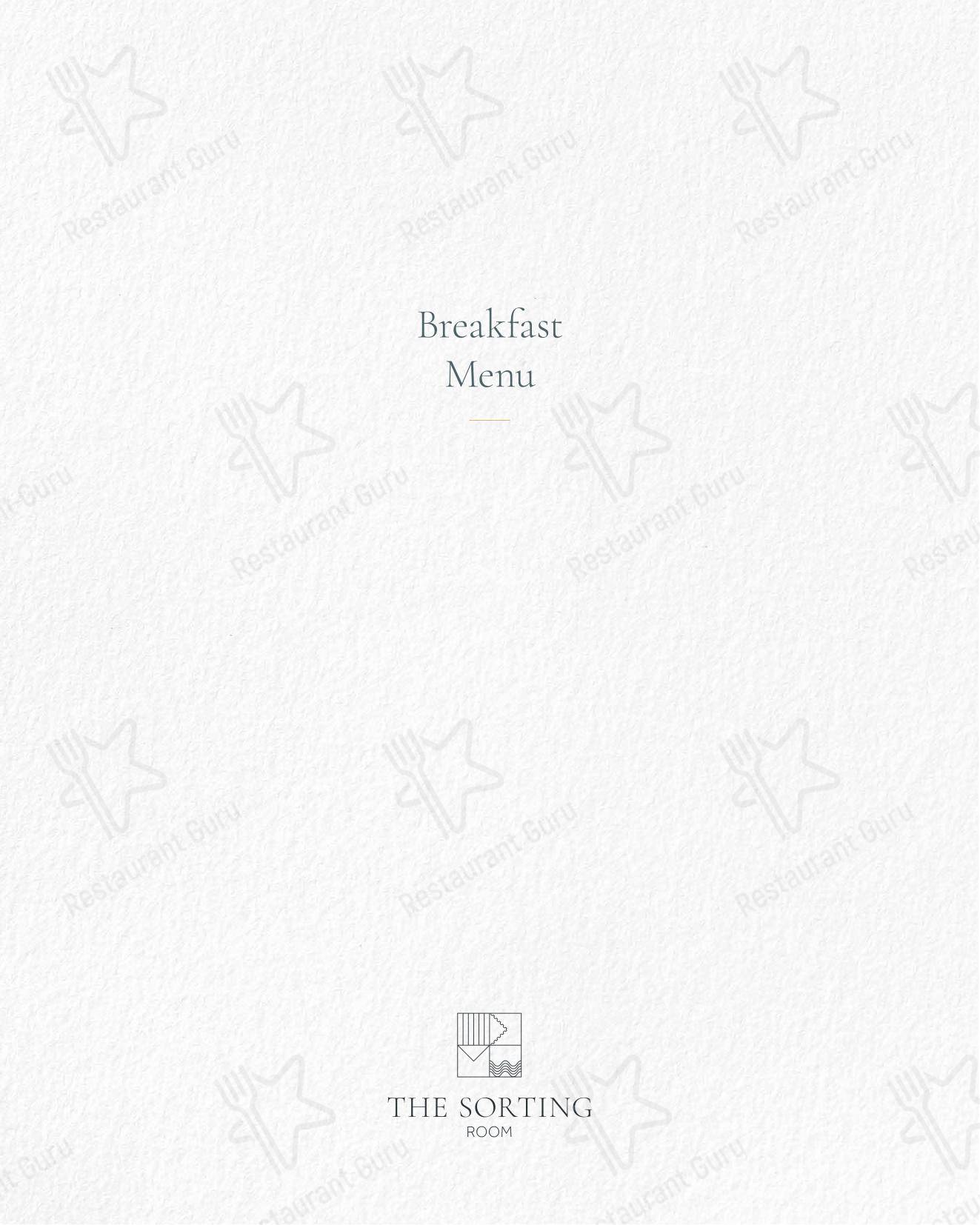 Меню ресторана The Sorting Room Restaurant - Boronia Catering Menu Pack
